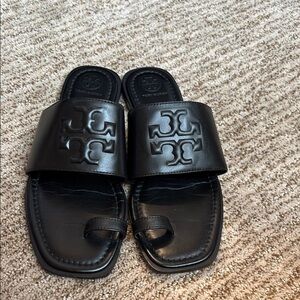 Tory Burch Black Slide Sandals